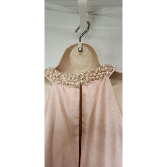 Speechless Juniors' Imitation-Pearl Halter Gown Size 15 Color Pink - Picture 7 of 9